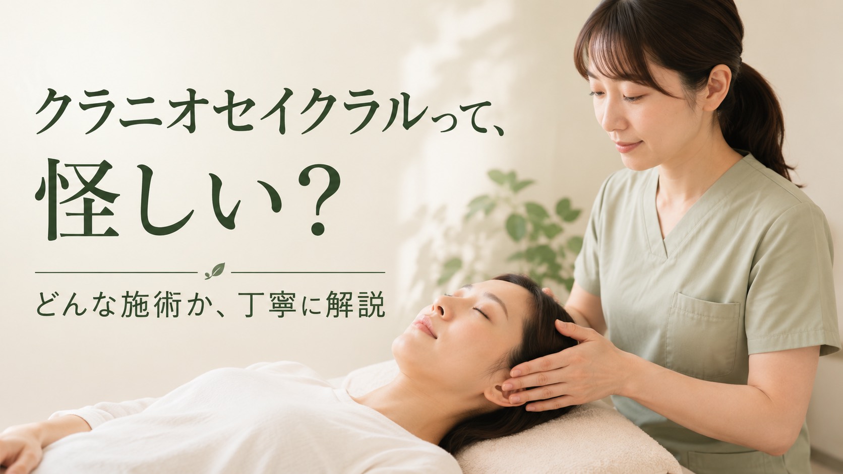 クラニオセイクラルセラピー（頭蓋仙骨療法）は怪しい？理学療法士が考え方と向いている方を解説