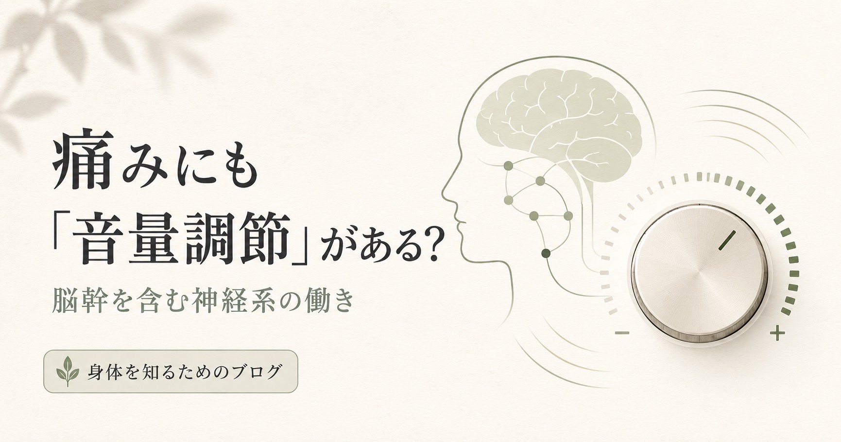 同じ怪我なのに、なぜ痛み方が違うのか